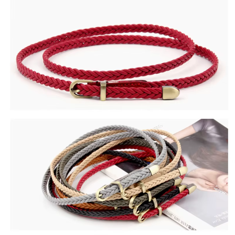 Ceinture fine rétro décontractée pour femme