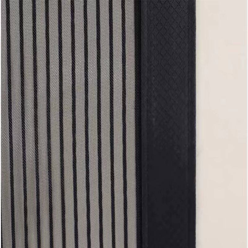 Rideau de porte de garage noir, aspiration magnétique, prévention des moustiques et de la poussière, grand rideau de porte, double ouverture, aucun poinçonnage requis