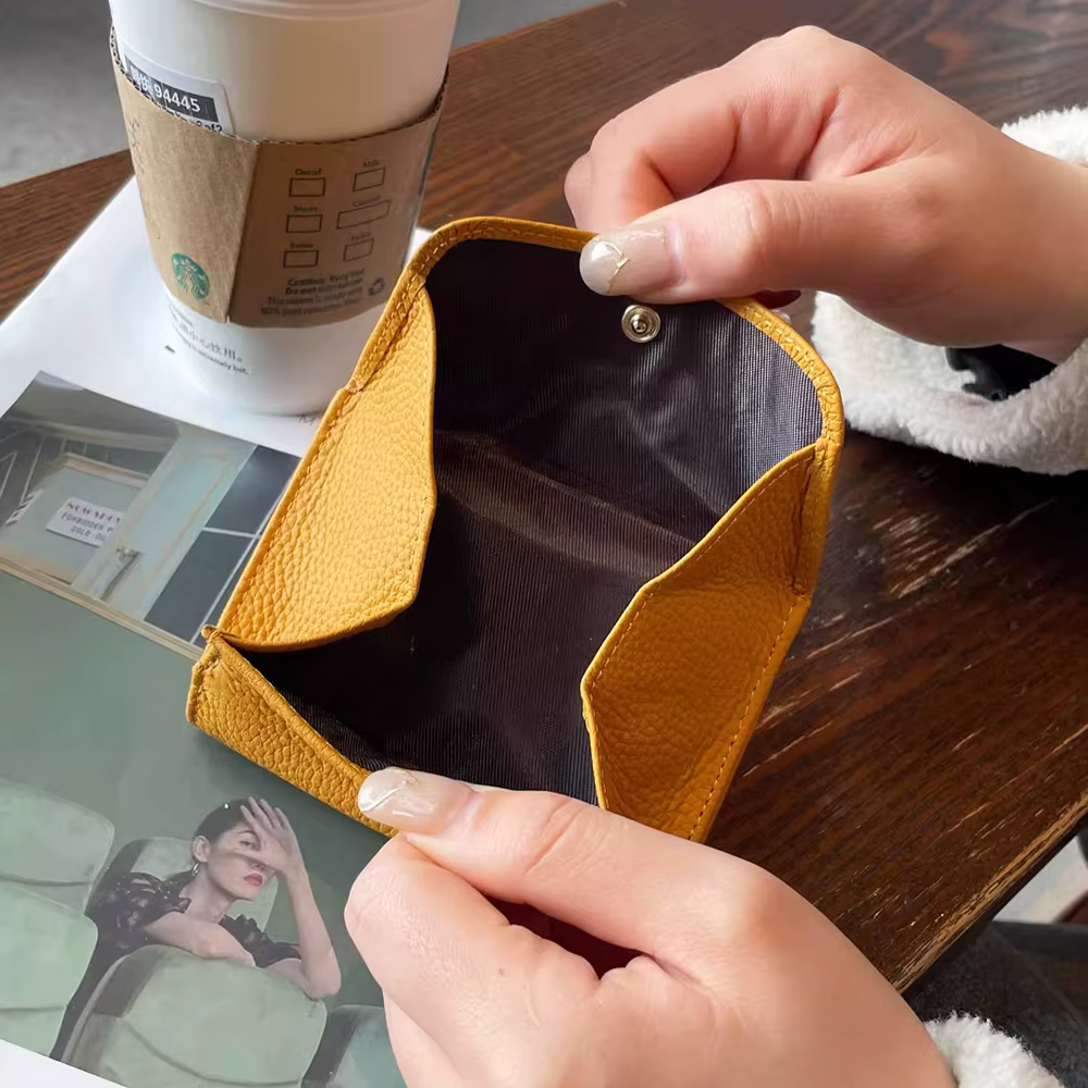 Portefeuilles en cuir véritable pour femmes
