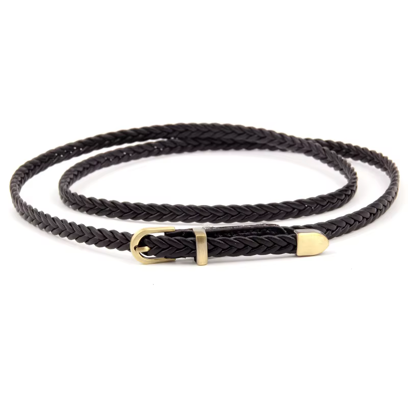 Ceinture fine rétro décontractée pour femme