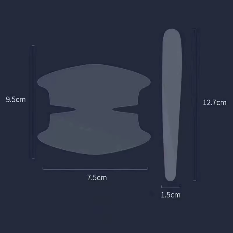 Film de protection pour poignée de porte de voiture, résistant aux rayures et Anti-Collision, protection universelle transparente pour poignée de porte
