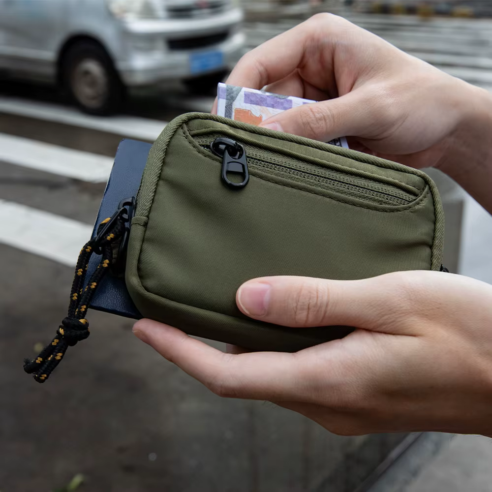 Mini porte-monnaie, porte-cartes multi-emplacements de grande capacité, petite pochette à monnaie portable, portefeuille pour hommes et femmes pour un usage quotidien