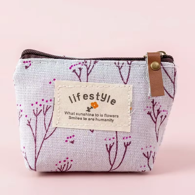 Porte-monnaie floral frais pour femmes
