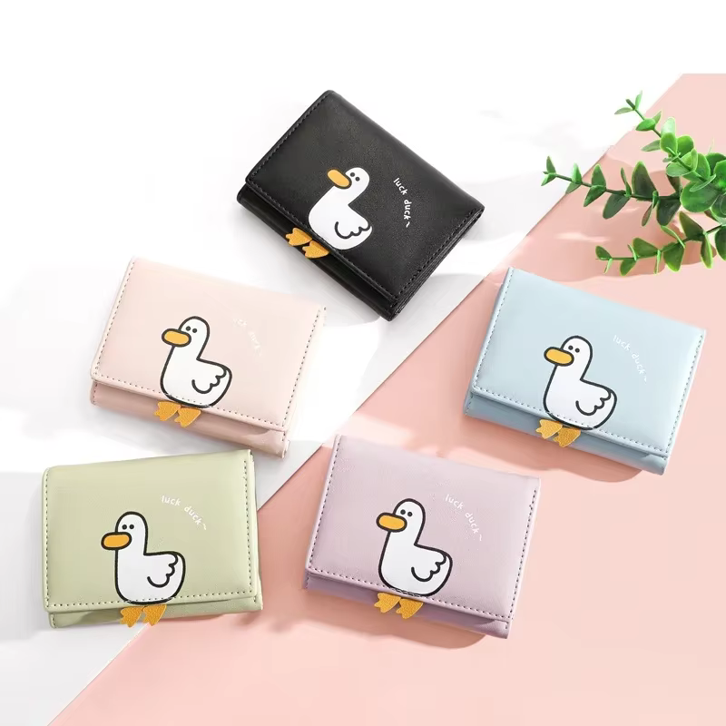 Portefeuille en cuir PU pour femme