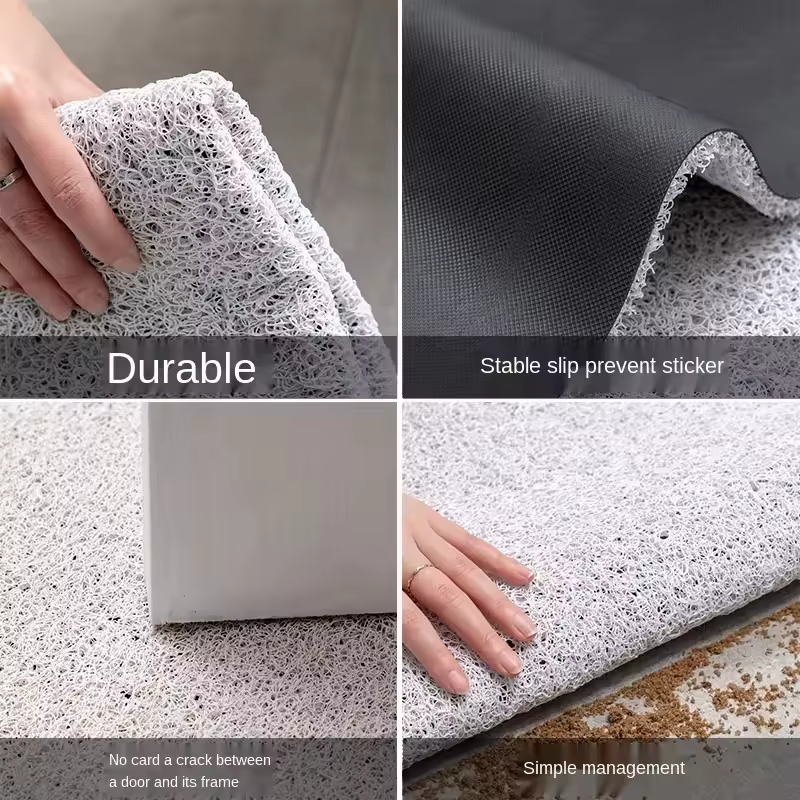 Tapis de porte d'entrée antidérapant, coupe libre, décoratif, parfait pour le linge, la cuisine, la décoration de la pièce des invités