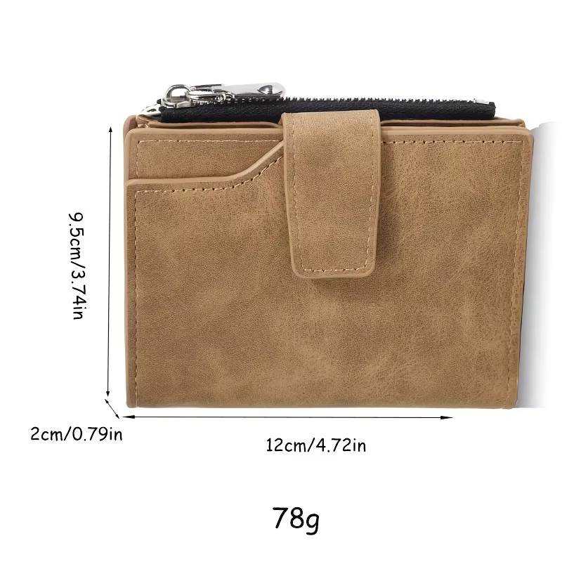 Portefeuille court personnalisé avec photo et nom pour homme