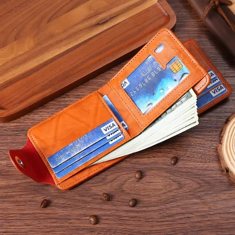 Portefeuilles pour hommes motif DollarWallet homme en cuir Walet porte-carte Photo mode grande capacité portefeuille sac à main