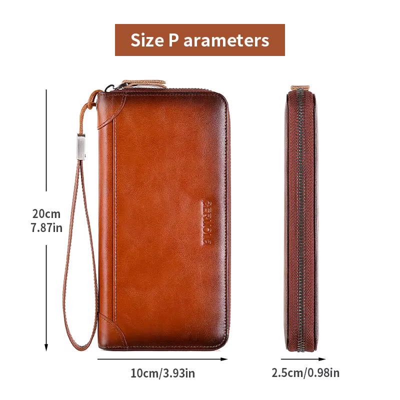 Portefeuille en cuir pour hommes