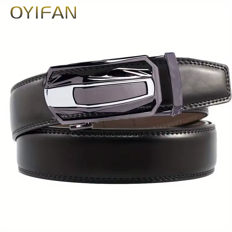Ceinture en cuir véritable pour hommes