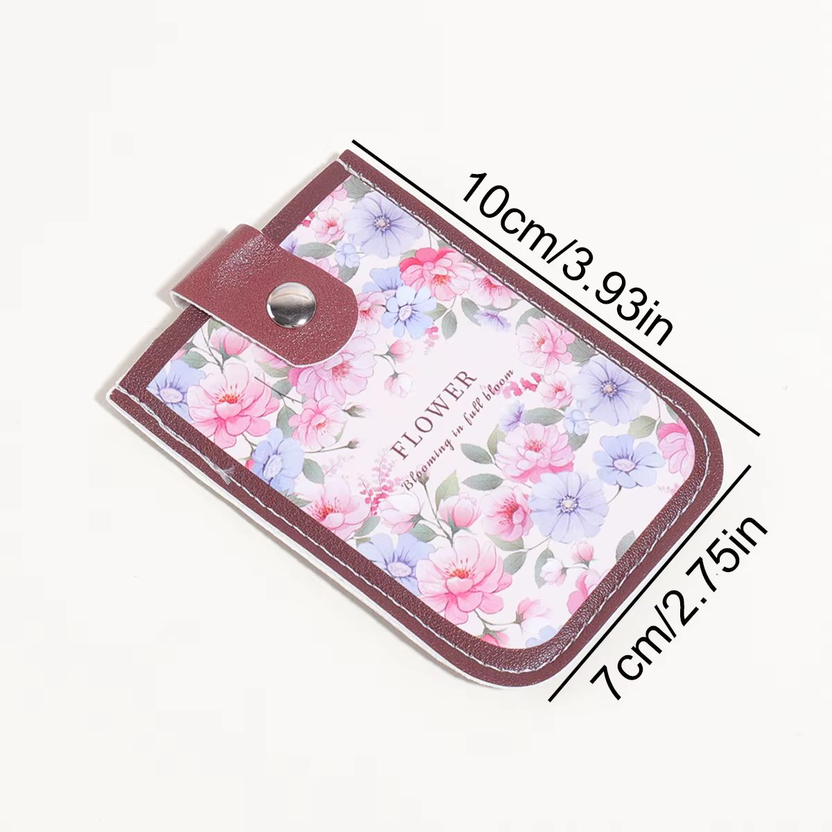 Porte-cartes escamotable vintage style peinture à l'huile