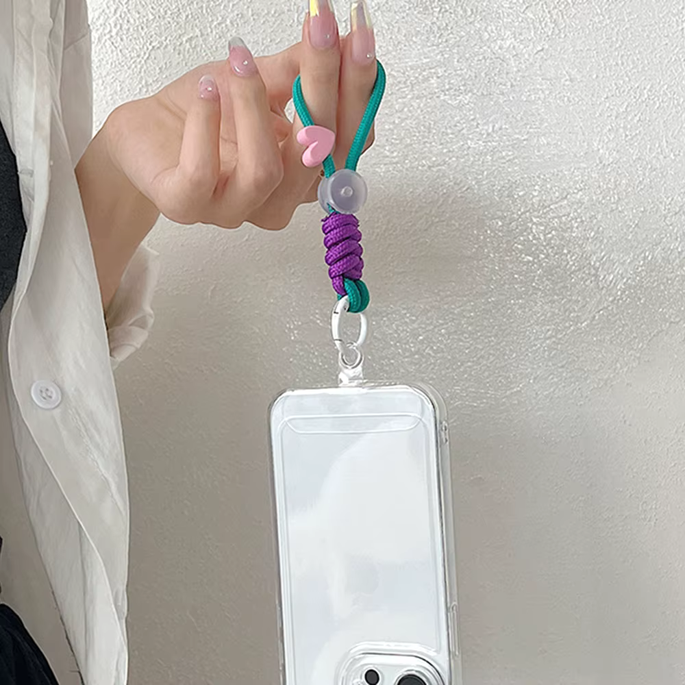 Porte-clés de mode créatif tressé lanière