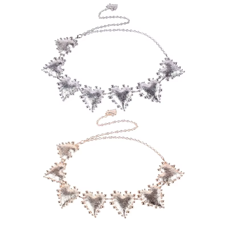 Ceinture chaîne bijoux taille avec Accent cœur