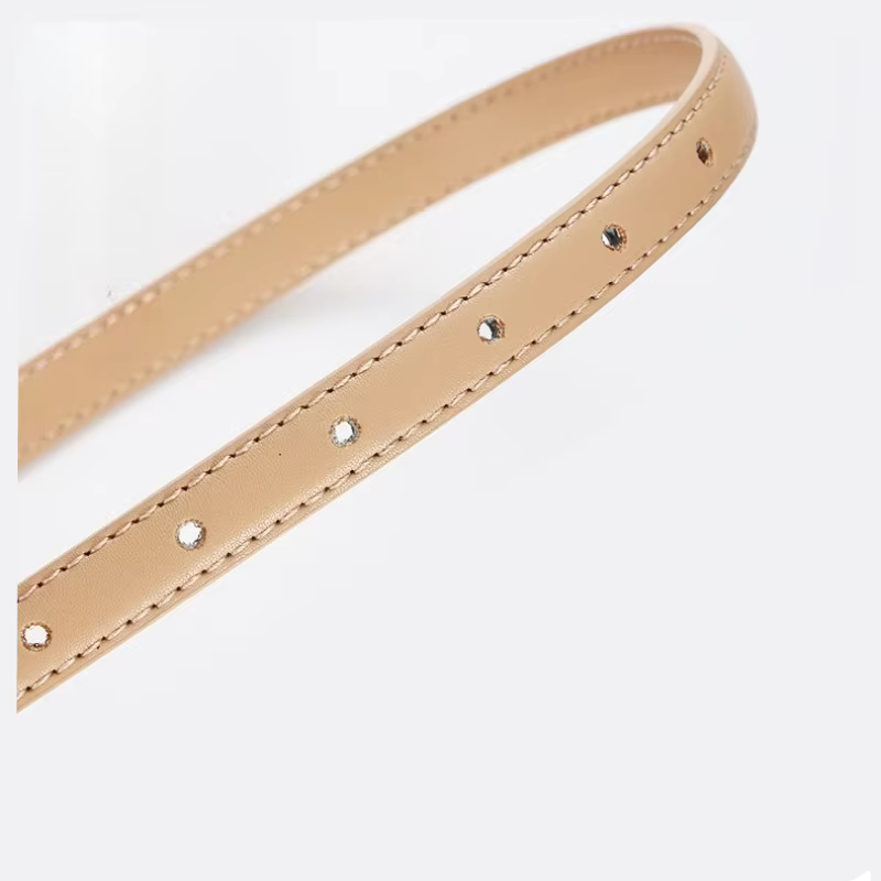 Ceinture tressée réversible à la mode pour femme