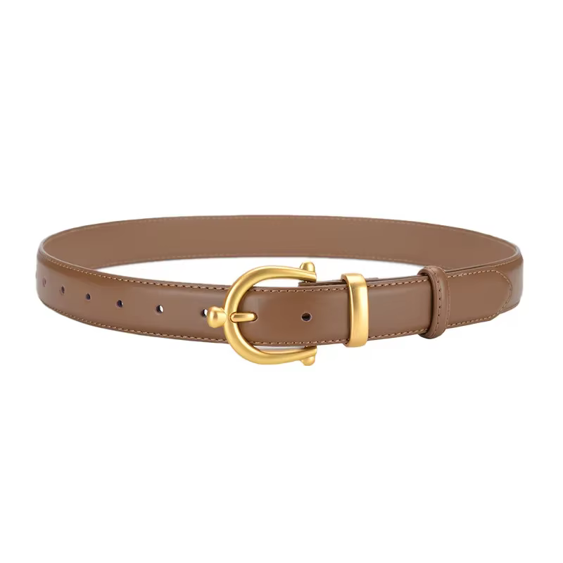 Ceinture en cuir de vache pour femmes