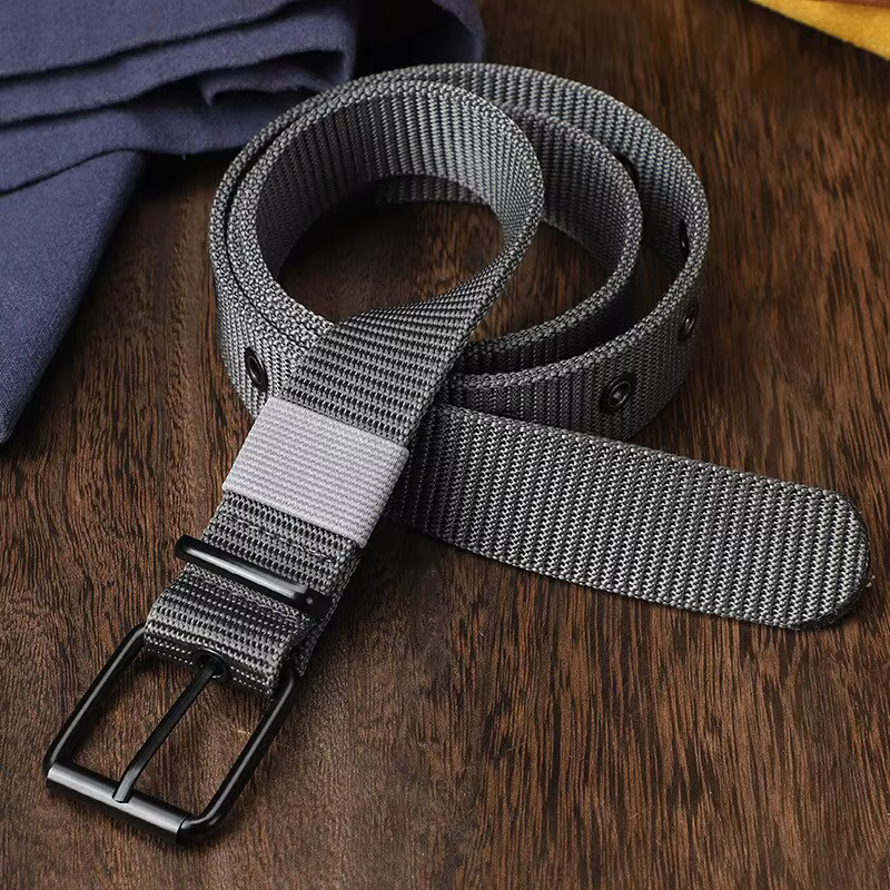 Ceinture pour hommes toile poreuse boucle ardillon