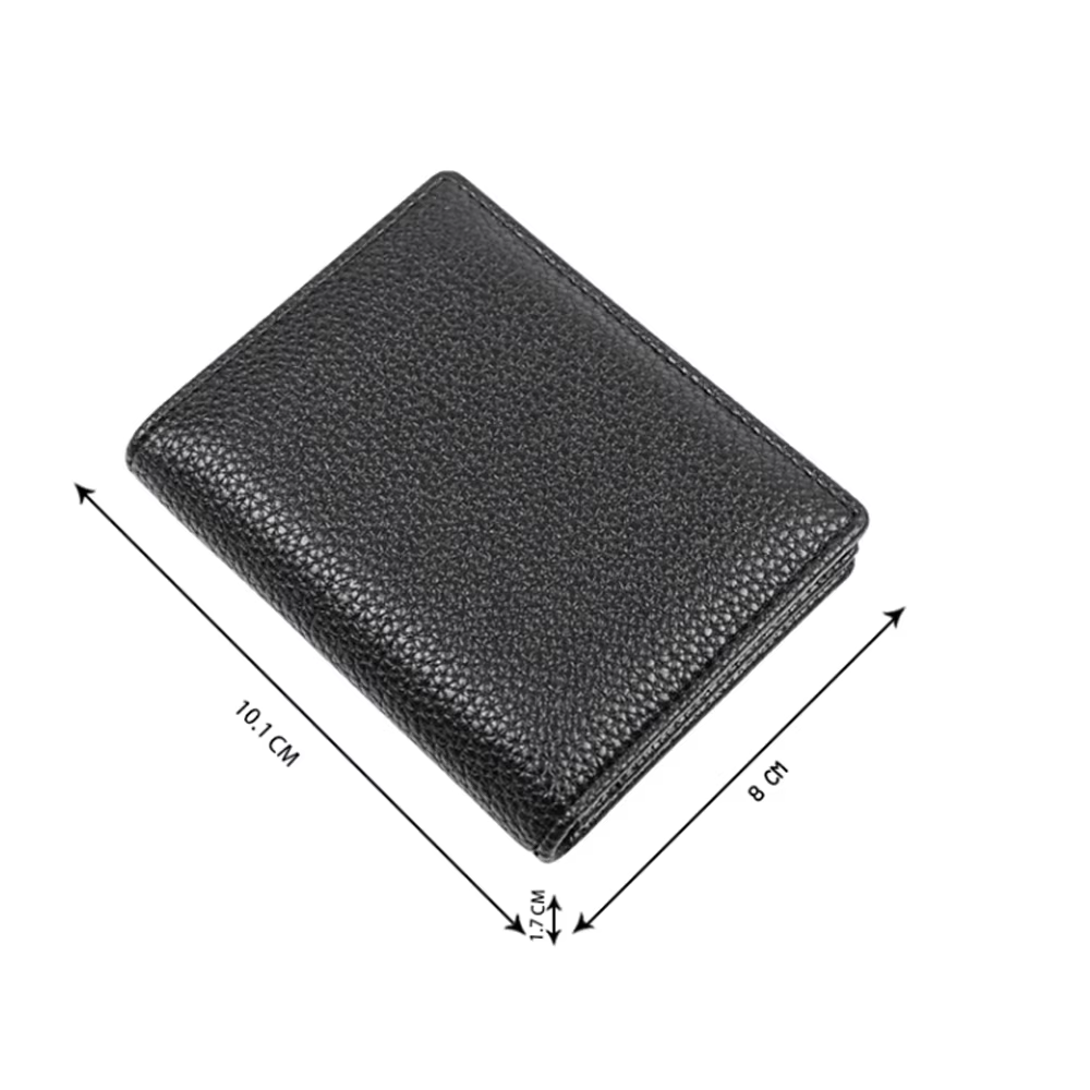 Porte-cartes de visite en cuir véritable