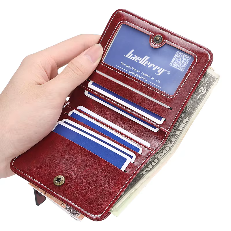 Mini portefeuilles en cuir PU pour femmes