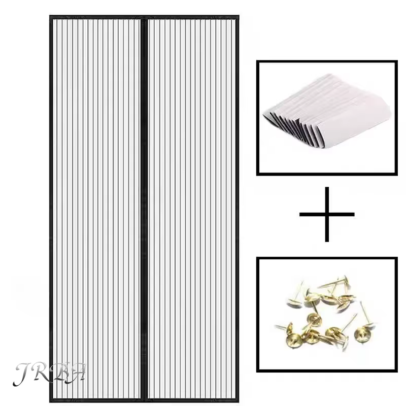 Moustiquaire de fenêtre, Moustiquaire en gaze pour fenêtre, Serrure de porte automatique, Rideau de ventilation domestique, Cache-moustiquaire magnétique