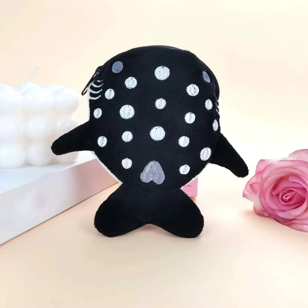 Porte-monnaie multicolore en peluche pour femmes