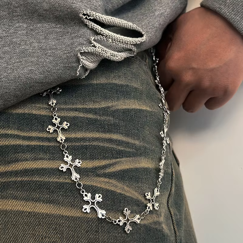 Chaîne de pantalon en jean Punk