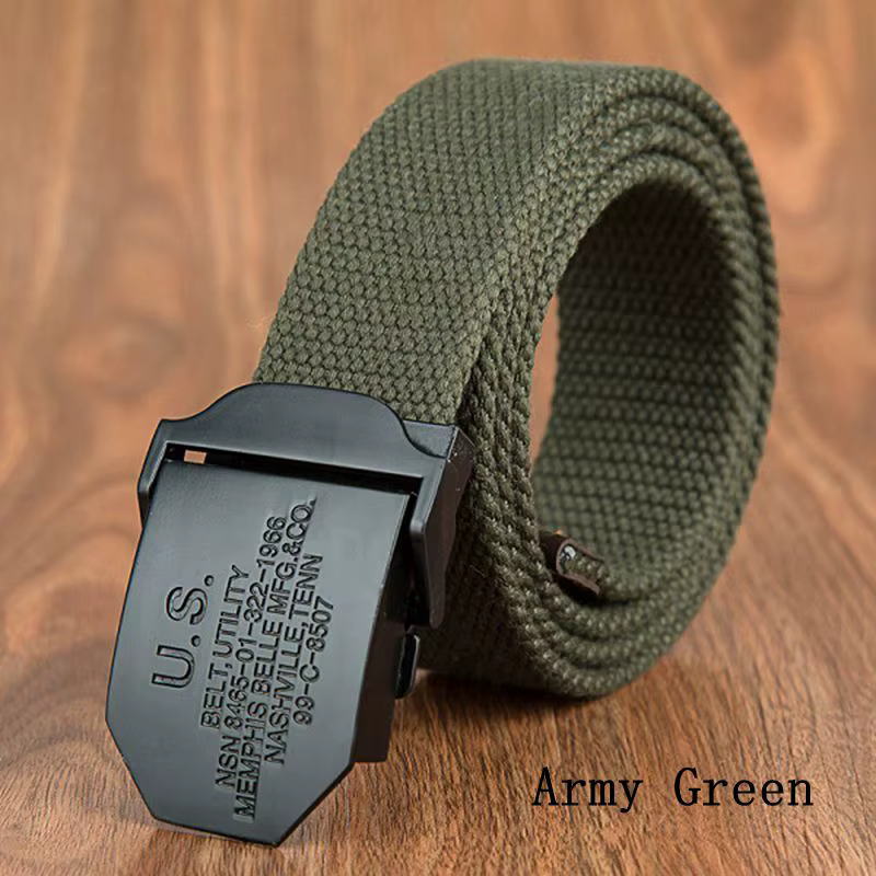 Ceinture noire pour homme avec boucle américaine