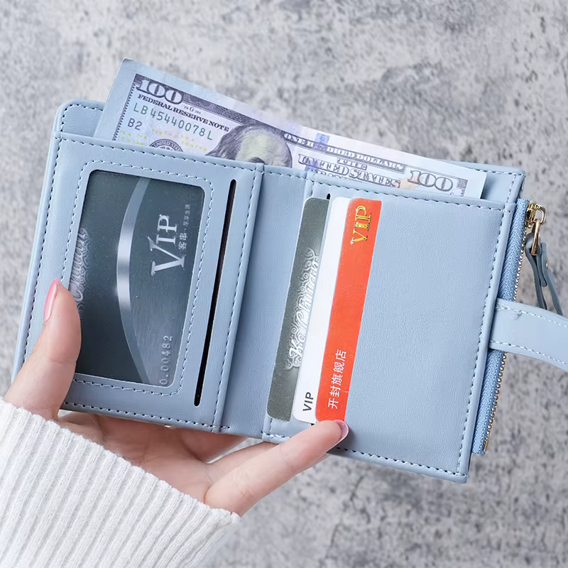 Mini portefeuille pochette imprimé crocodile