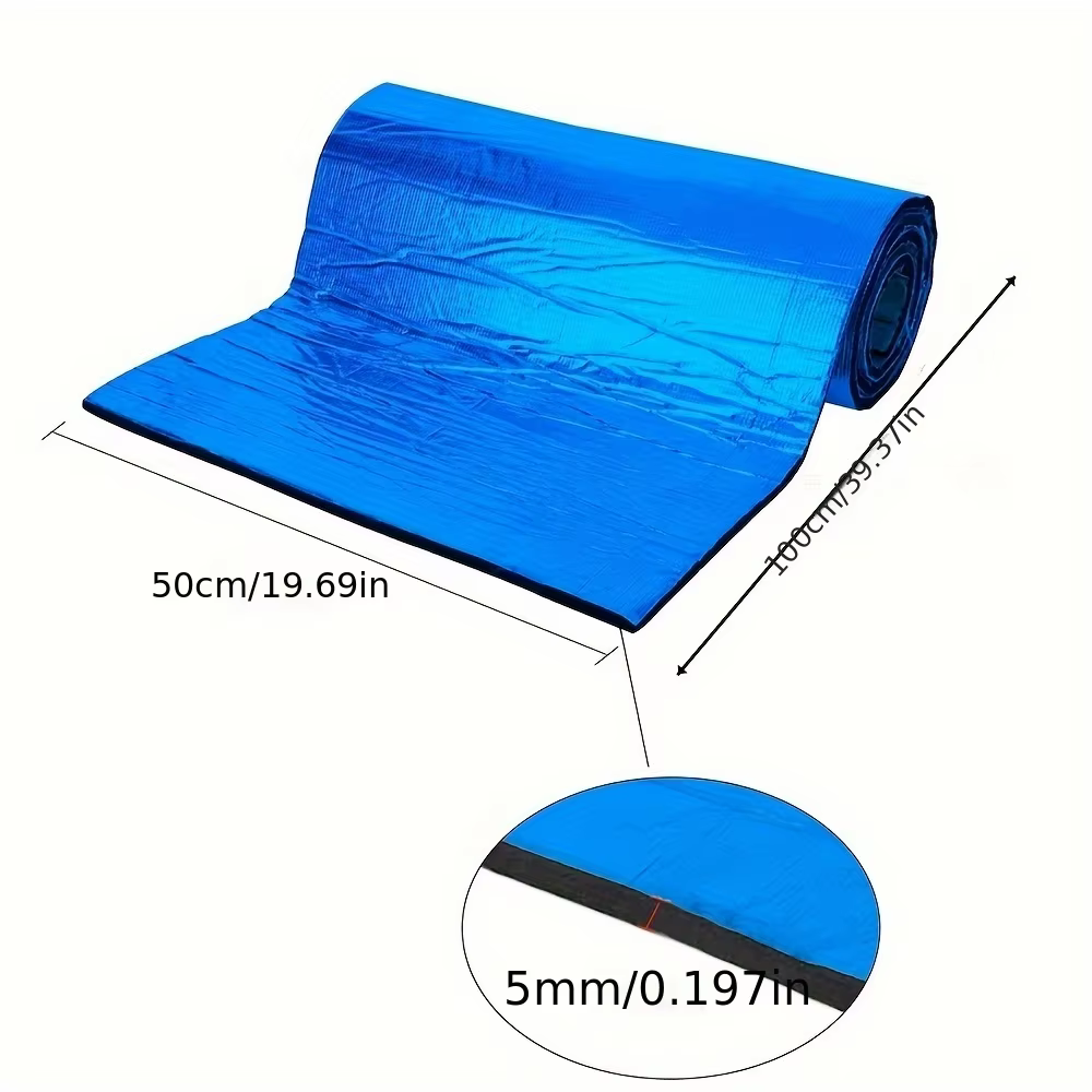 Mousse d'isolation thermique et acoustique automobile, feuille d'aluminium autocollante, coussinets d'isolation thermique et acoustique pour capot automobile