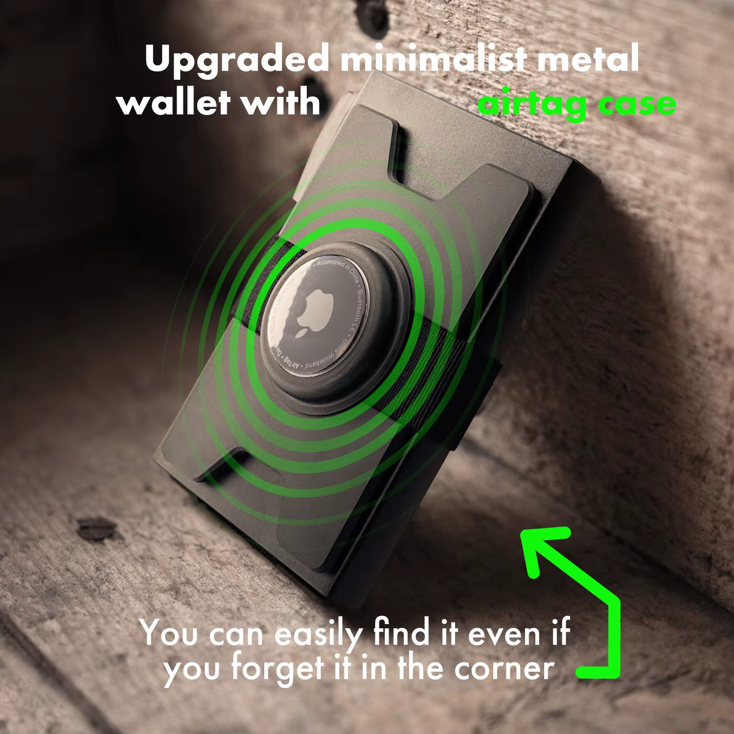 Portefeuille Airtag intelligent pour hommes