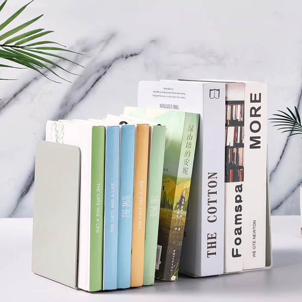 Support de livre serre-livres de bureau en forme de L, présentoir Durable, Support de livre Simple INS pour étudiant
