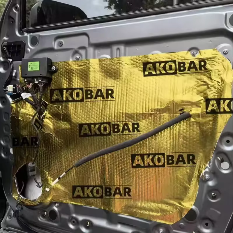 Matériau insonorisant auto-adhésif en butyl épaissi pour la réduction du bruit des portes, panneau insonorisant automobile