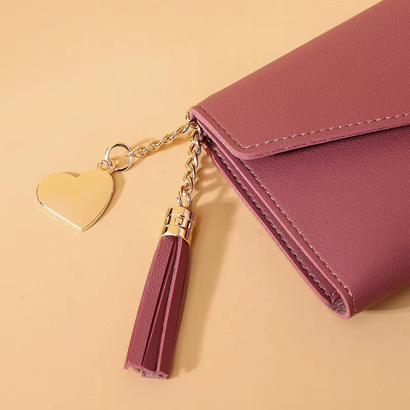 2024 mode femmes portefeuilles Simple fermeture éclair sacs à main noir blanc gris rouge longue Section pochette portefeuille souple en cuir PU sac d'argent