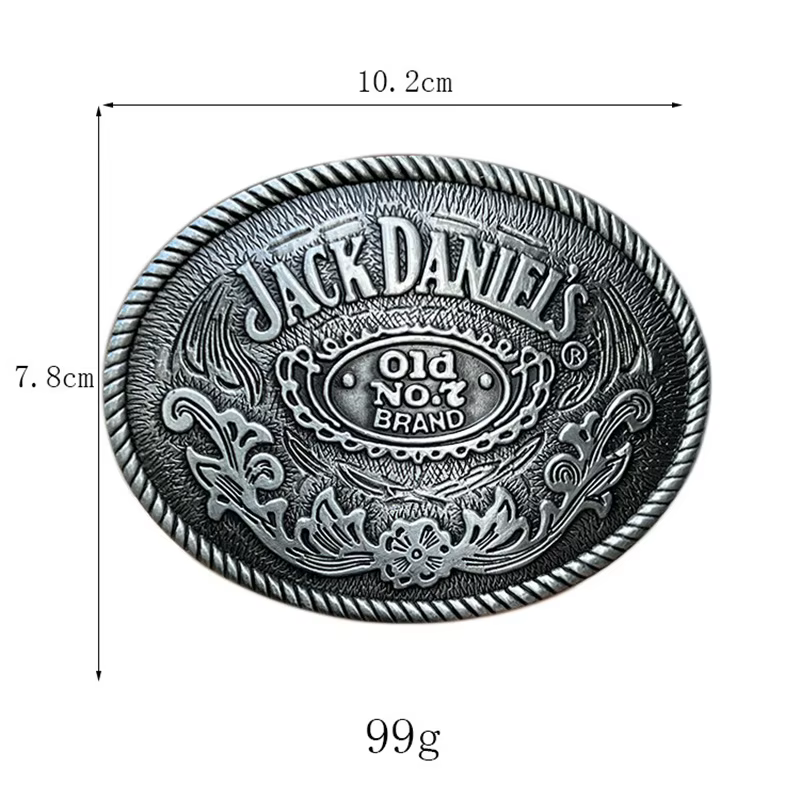 Boucle de ceinture style western avec lettres anglaises « Old Whiskey »
