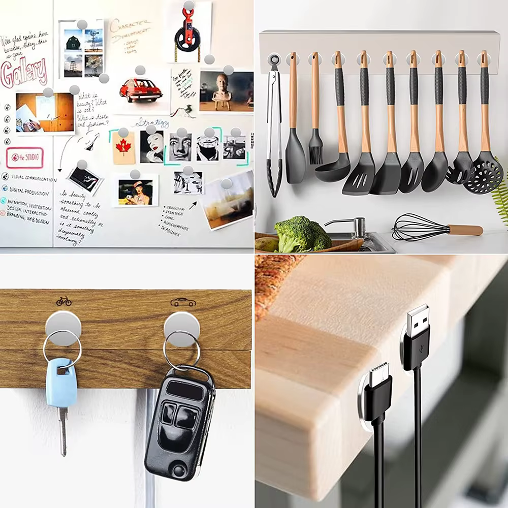 Aimant de bloc puissant avec trous, aimants de réfrigérateur Super puissants, aimant de porte d'armoire utilisé pour les tableaux blancs de bureau, bricolage