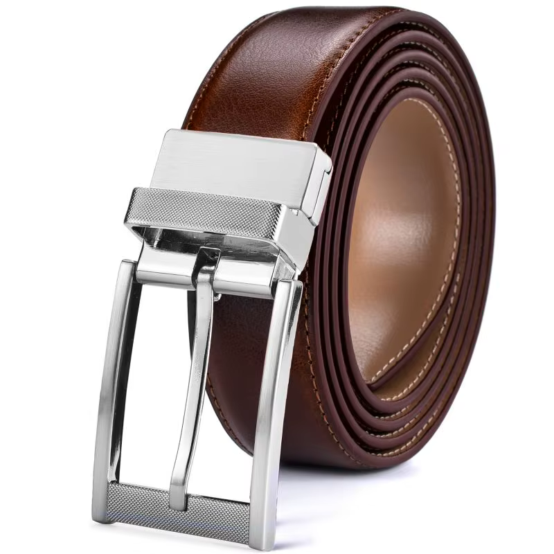 Ceinture en cuir réversible pour hommes
