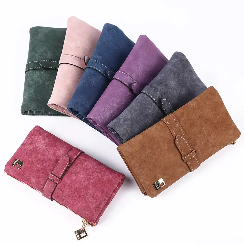 Nouveau Portefeuille Long de Luxe pour Femme