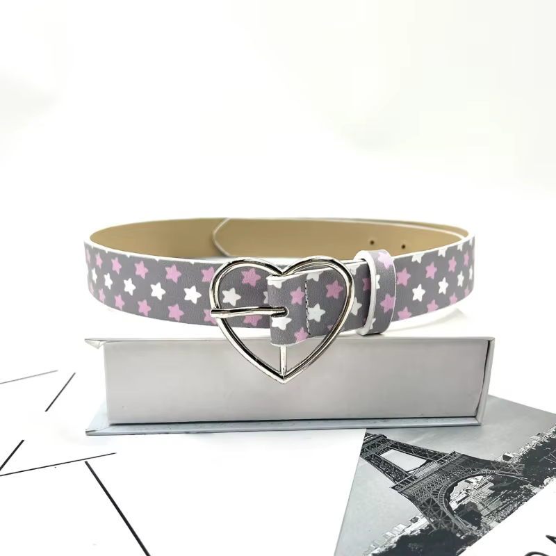 39BD – ceinture à fermoir en forme d'étoile cœur