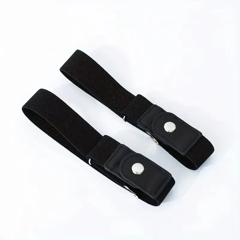 2 pièces/ensemble sans boucle ceinture élastique pour femmes hommes unisexe