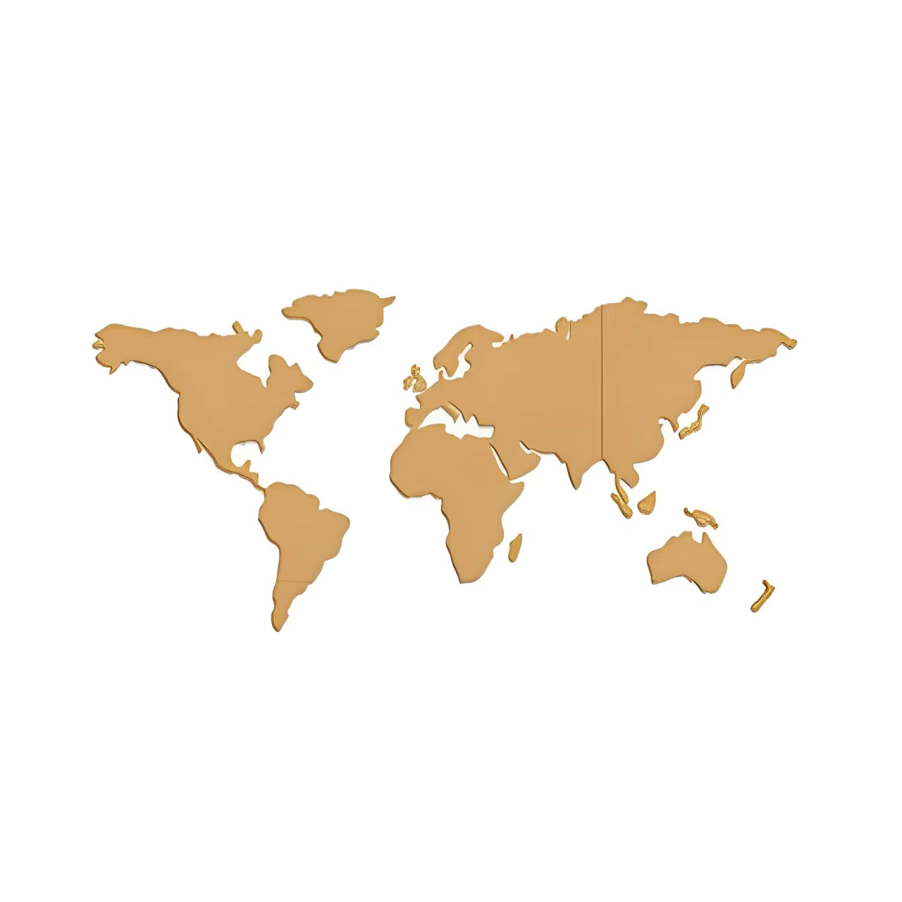 Aqumotic-Carte du monde simple
