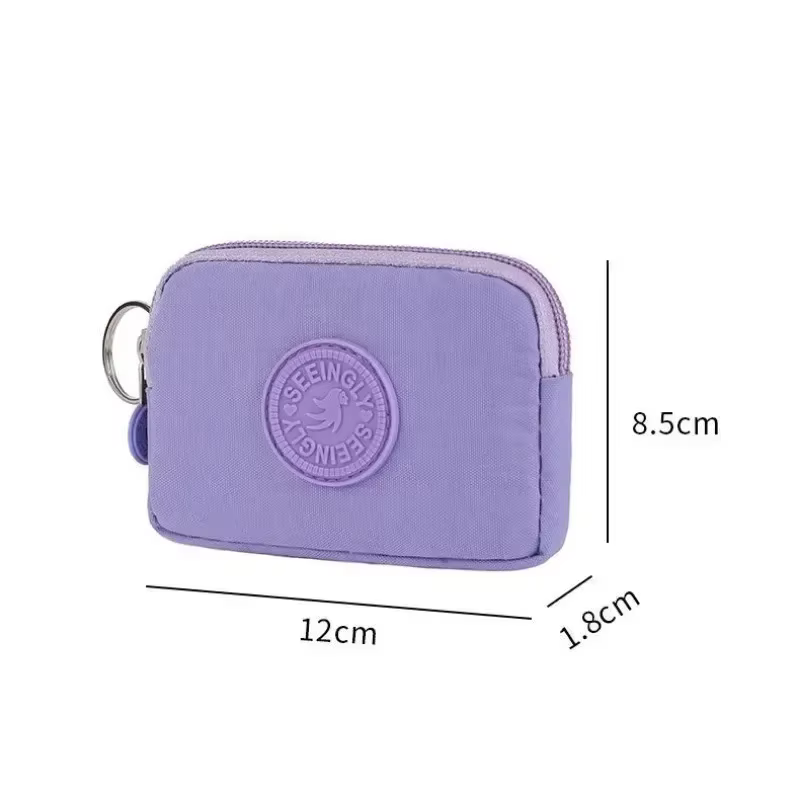 Portefeuille carré de porte-monnaie en nylon de mode pour l'organisateur imperméable de carte de crédit d'identification