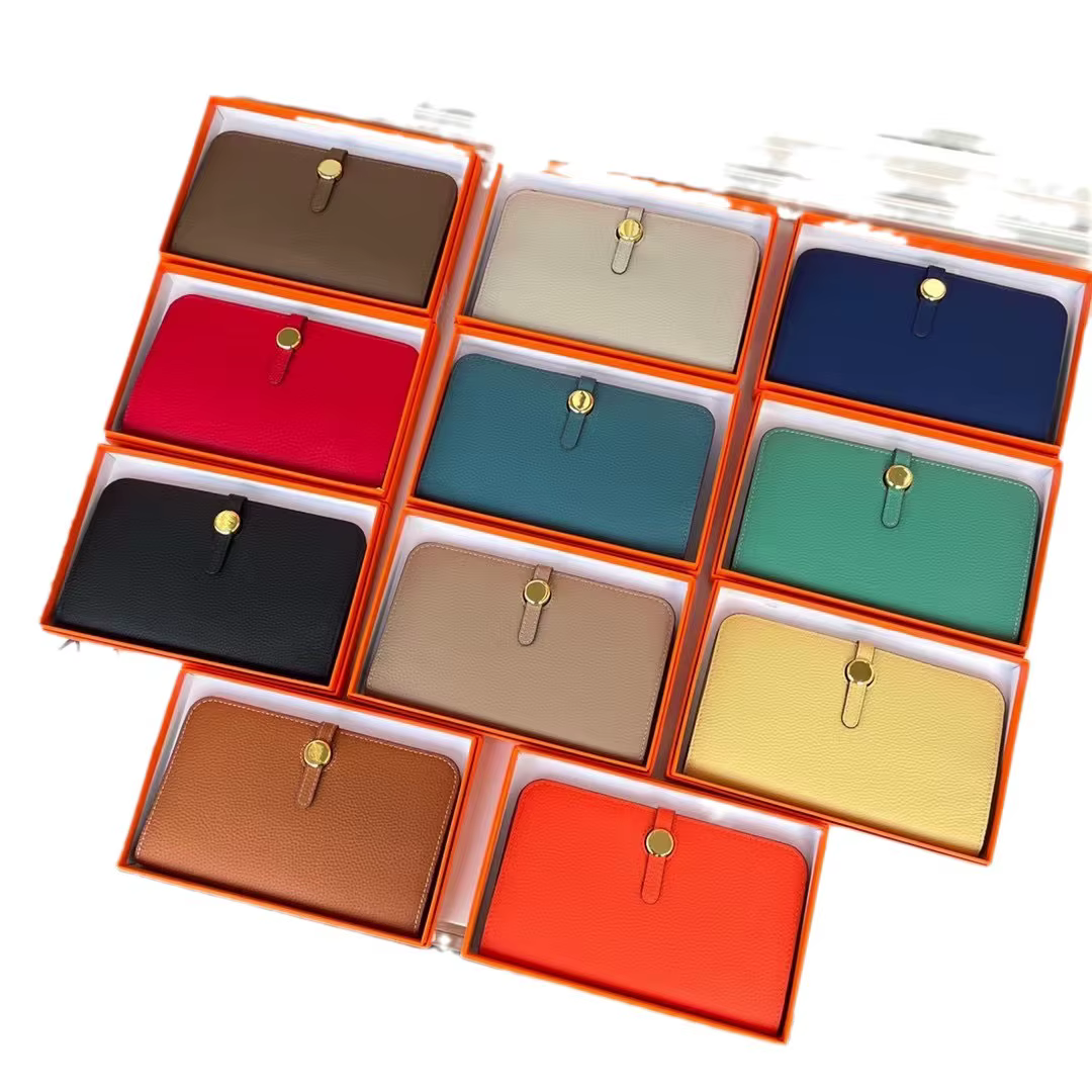 Portefeuille Long en cuir de vache pour femmes