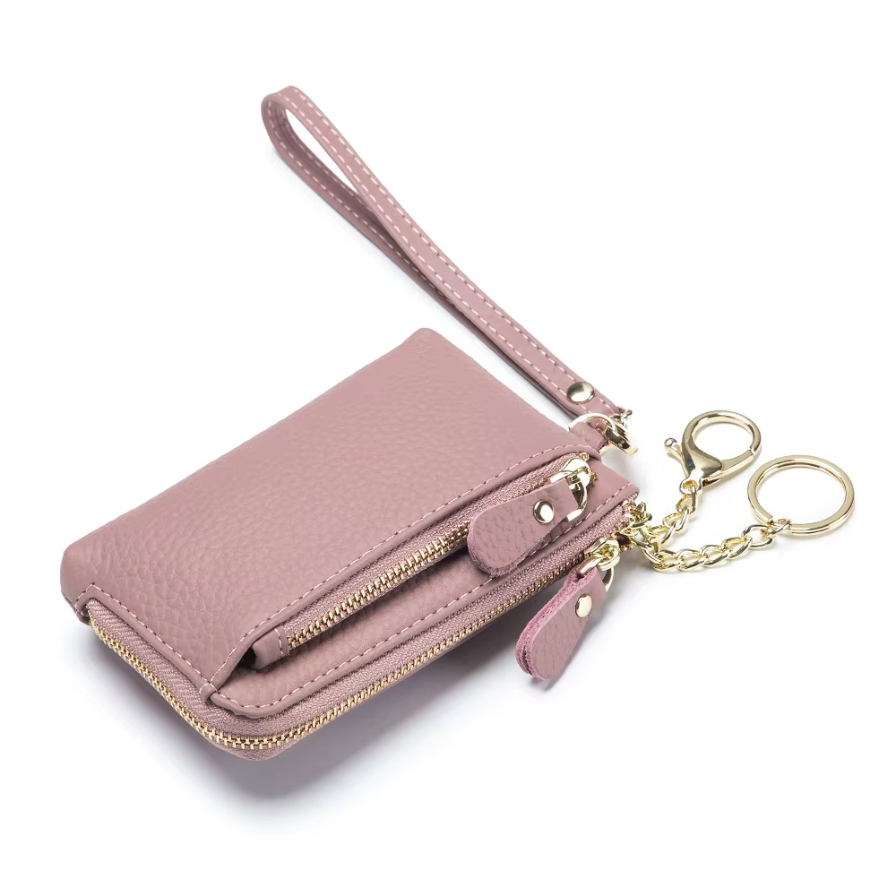 Portefeuille en cuir véritable pour femmes