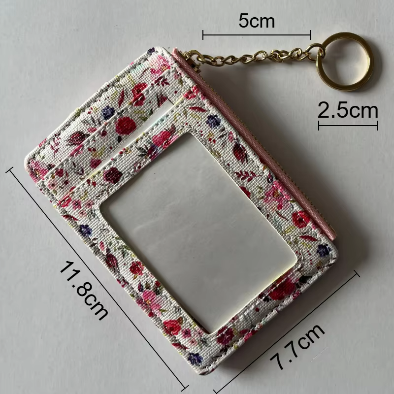 Portefeuille mince en cuir PU pour femmes