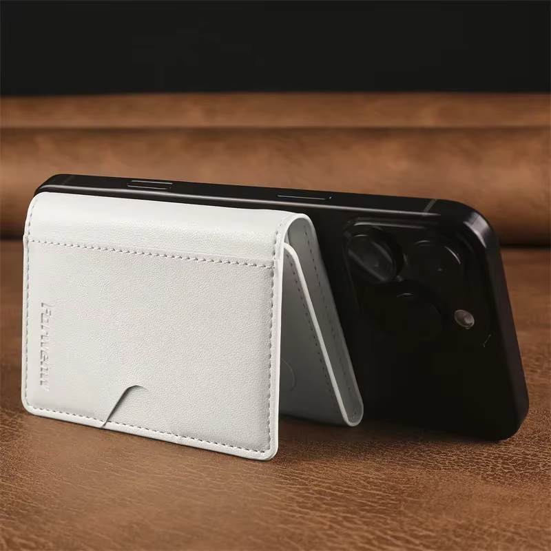Porte-cartes magnétique multifonctionnel en cuir PU pour cartes de crédit