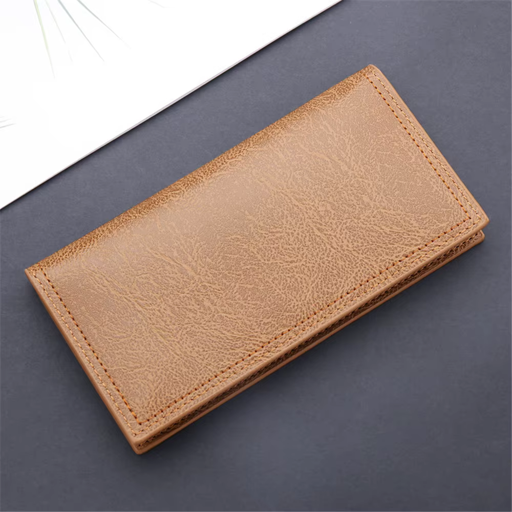 Portefeuilles longs en cuir PU pour hommes