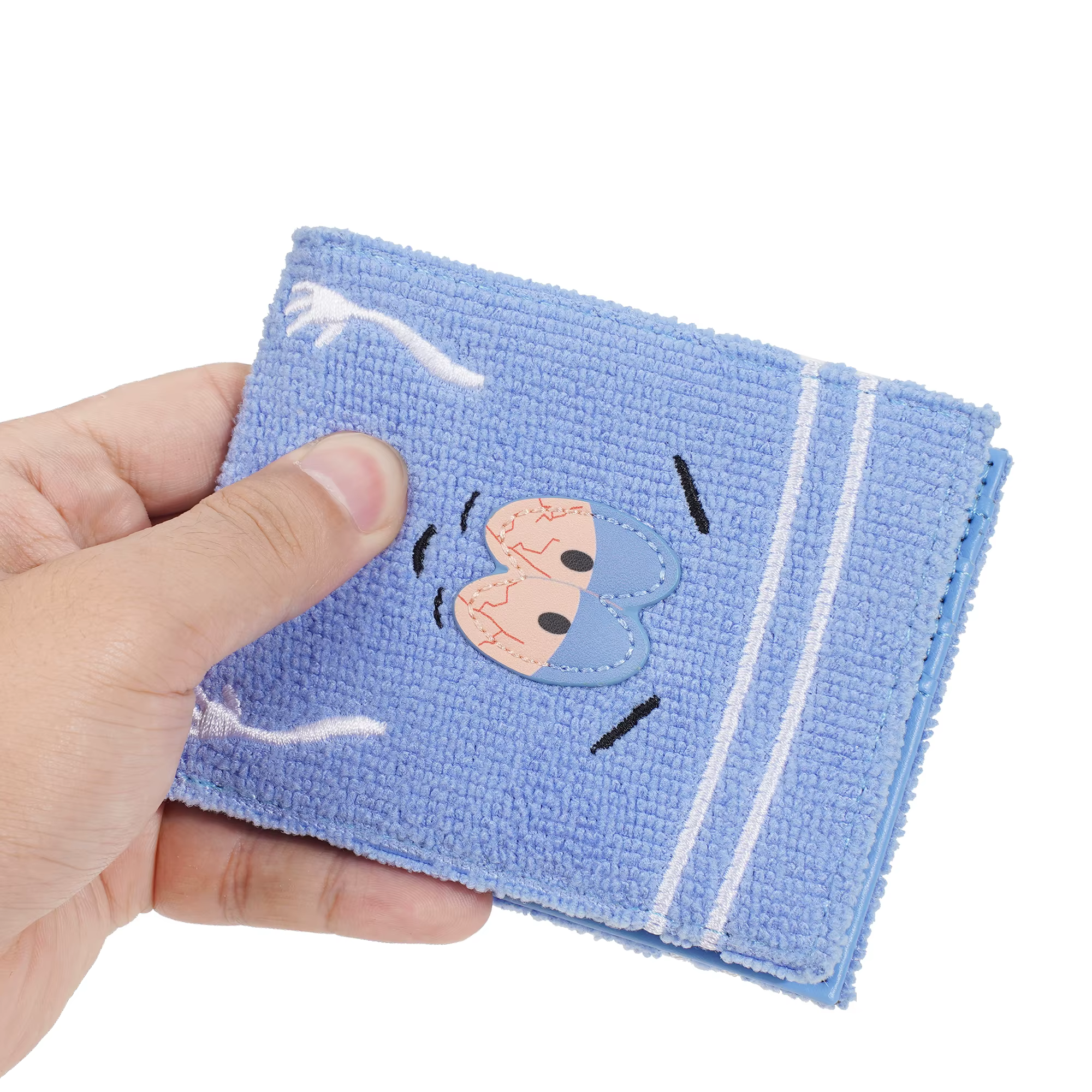 Portefeuille en peluche de dessin animé pour femmes