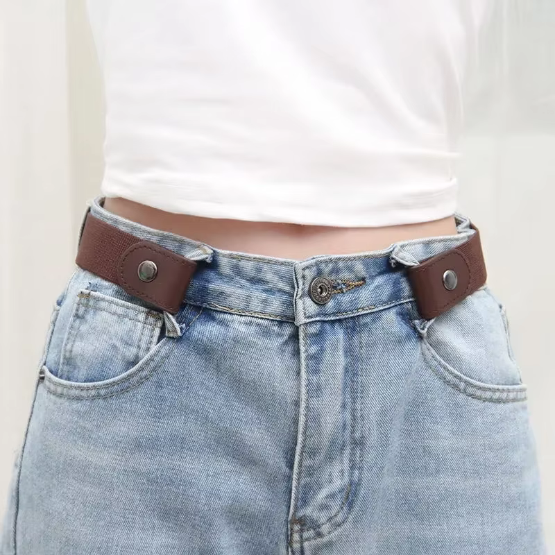 Ceinture élastique Simple et à la mode pour hommes et femmes