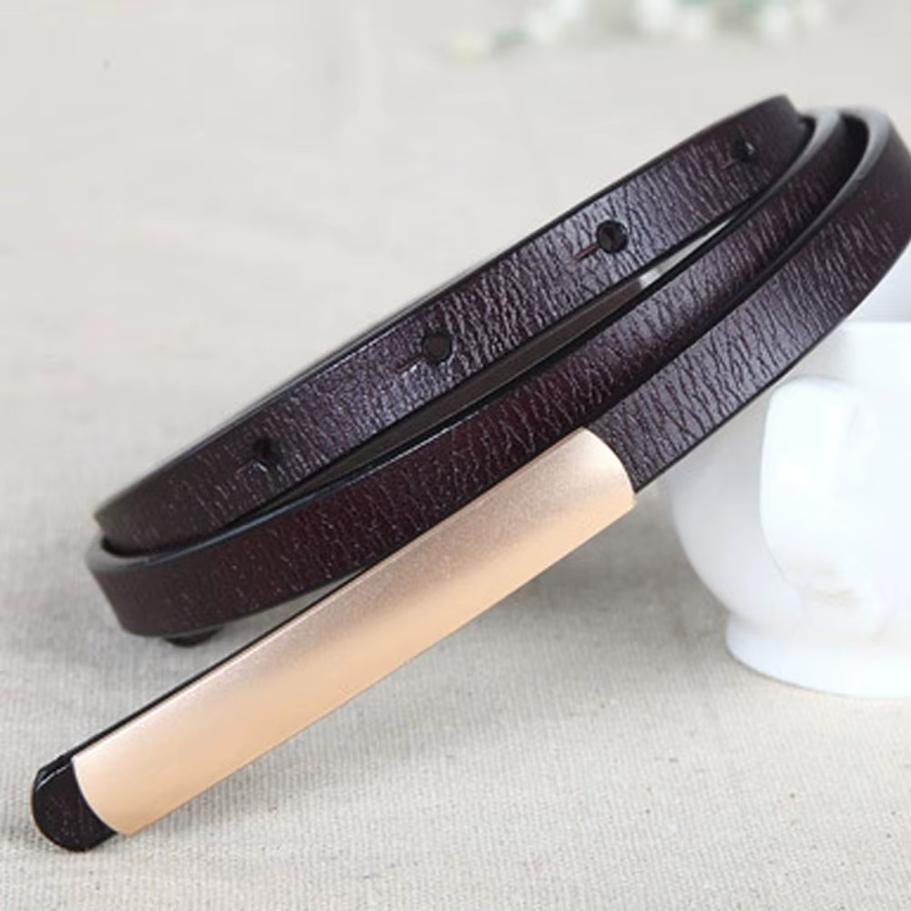 Ceinture en cuir véritable pour femmes