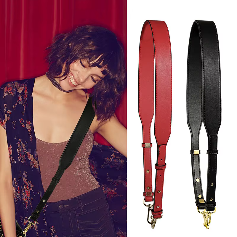 103-113 cm réglable en cuir véritable épaule sac à bandoulière sangle remplacement sac à main ceinture femmes sac