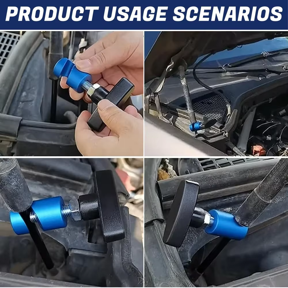 Support de capot de voiture, pince antidérapante, jambe de force à gaz, pince fixe de sécurité, pression d'air, couvercle de moteur, tige de Support de levage, outil, accessoires de voiture