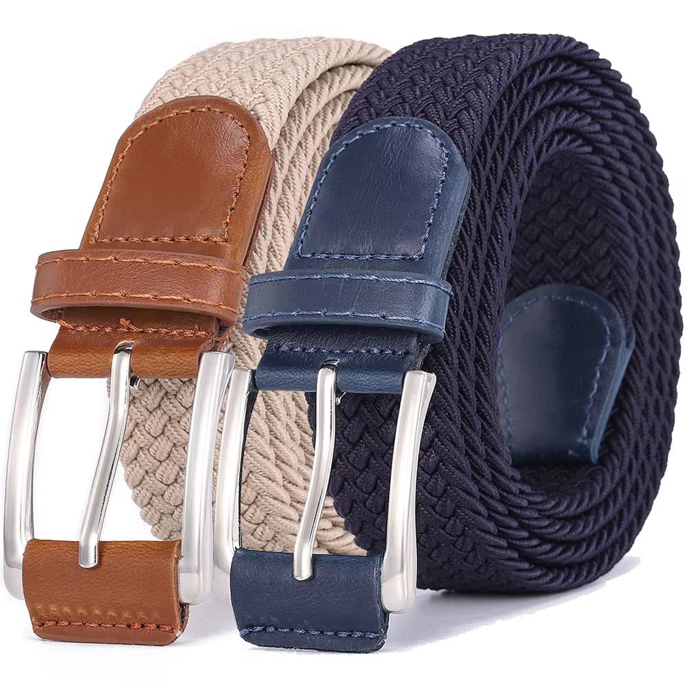 Ceintures élastiques pour hommes femmes mode tactique mâle ceinture tressée femme
